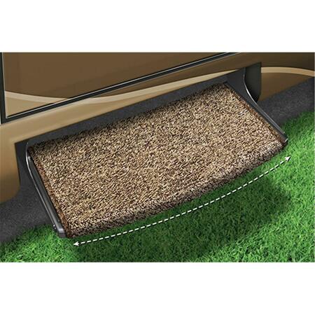 PREST-O-FIT 22 in. Wrapround Radius Step Rug - Brown POF2-0201